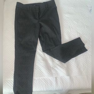 Loft Gray Trousers with light pink detail | size 10p